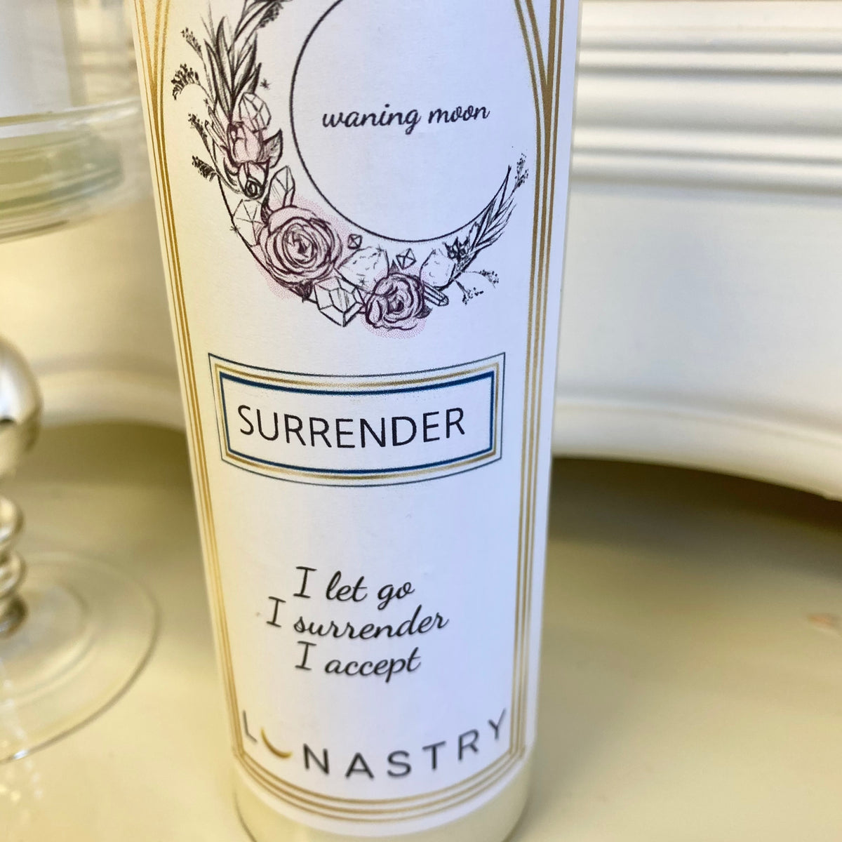 Surrender Prayer Candle with hidden gem – Lunastry