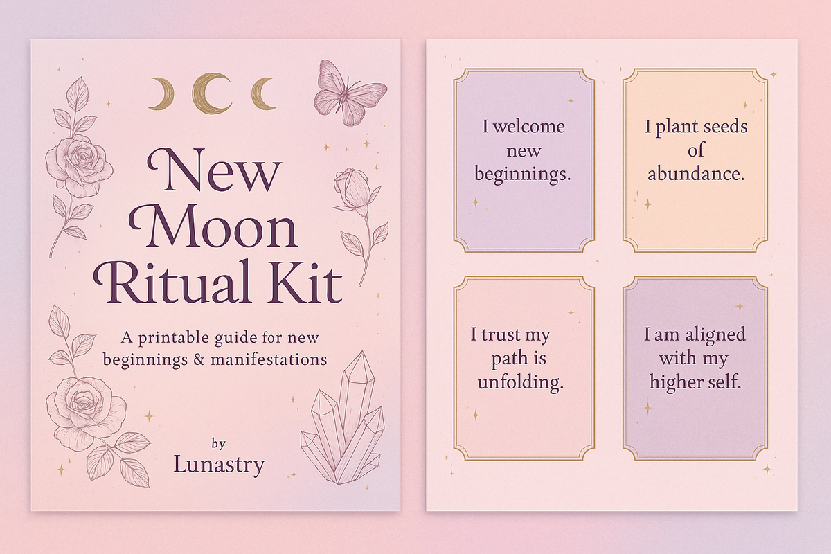 New Moon Ritual Kit - Printable Guide – Lunastry