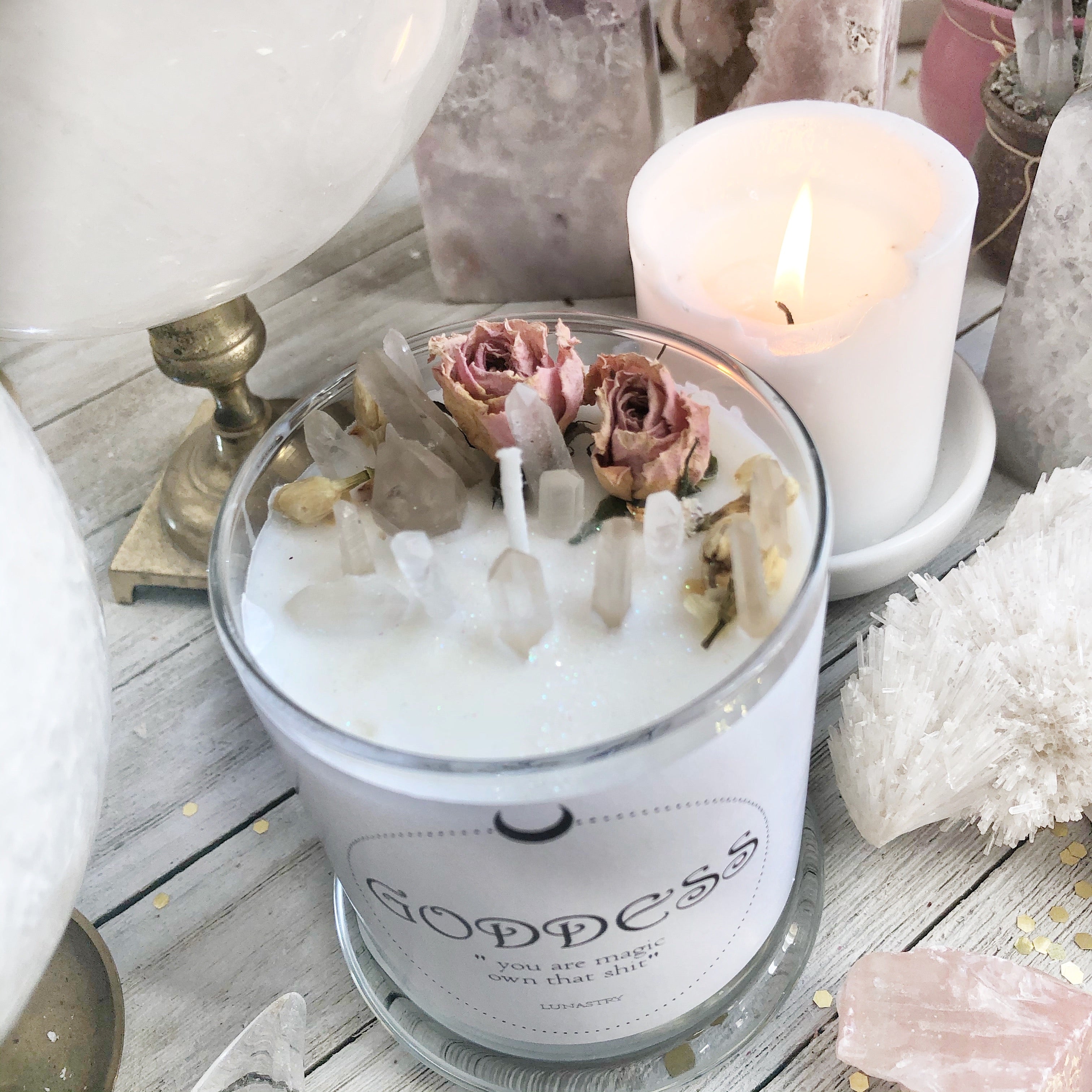 Crystal Infused Candles